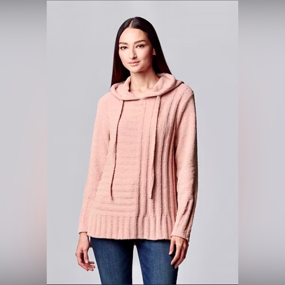 Simply Vera Wang Chenille Hooded Sweater - Picture 9 of 9